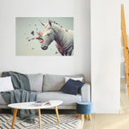 FUTURISTIC HORSE Poster Horizontal Autocolante