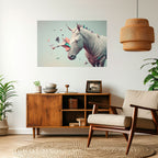FUTURISTIC HORSE Poster Horizontal Autocolante