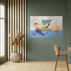 JUMP AROUND THE SHAPES Poster Horizontal Autocolante