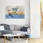 JUMP AROUND THE SHAPES Poster Horizontal Autocolante