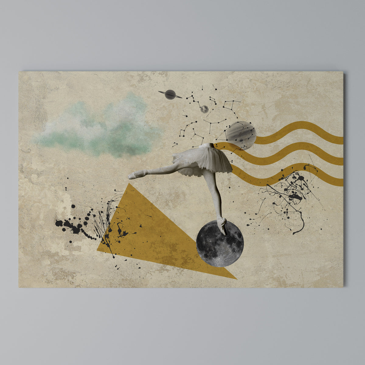 SHAPES OF BALLERINA Horizontal Canvas Print