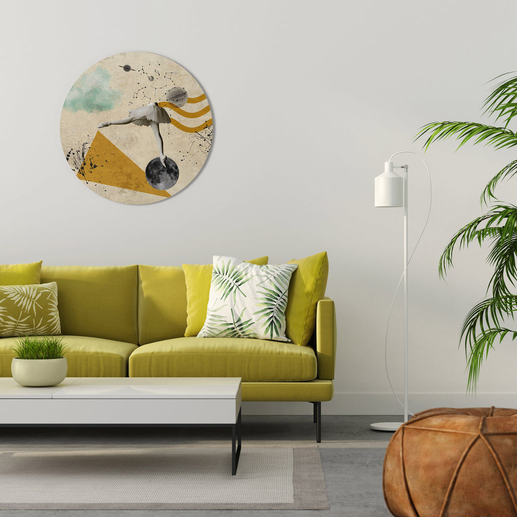 SHAPES OF BALLERINA Quadro Redondo Decorativo