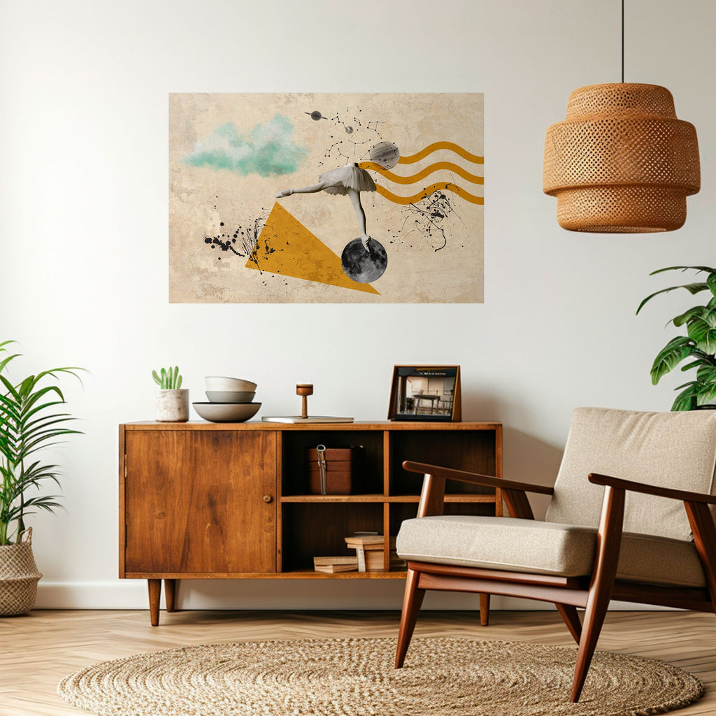 SHAPES OF BALLERINA Poster Horizontal Autocolante