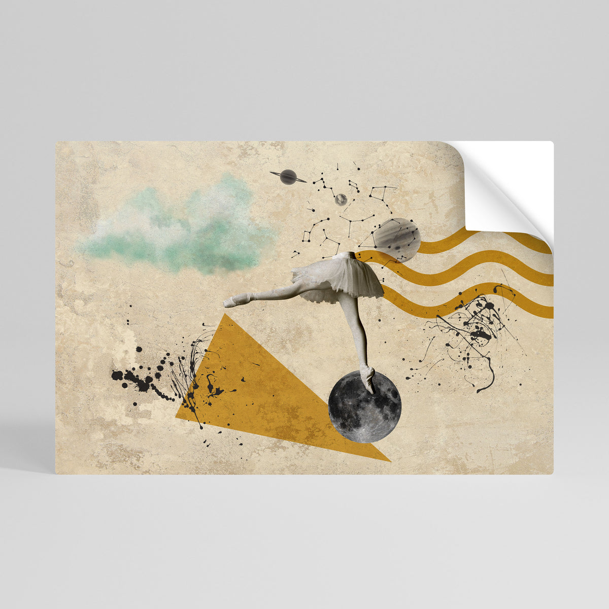 SHAPES OF BALLERINA Póster Autocolante Horizontal