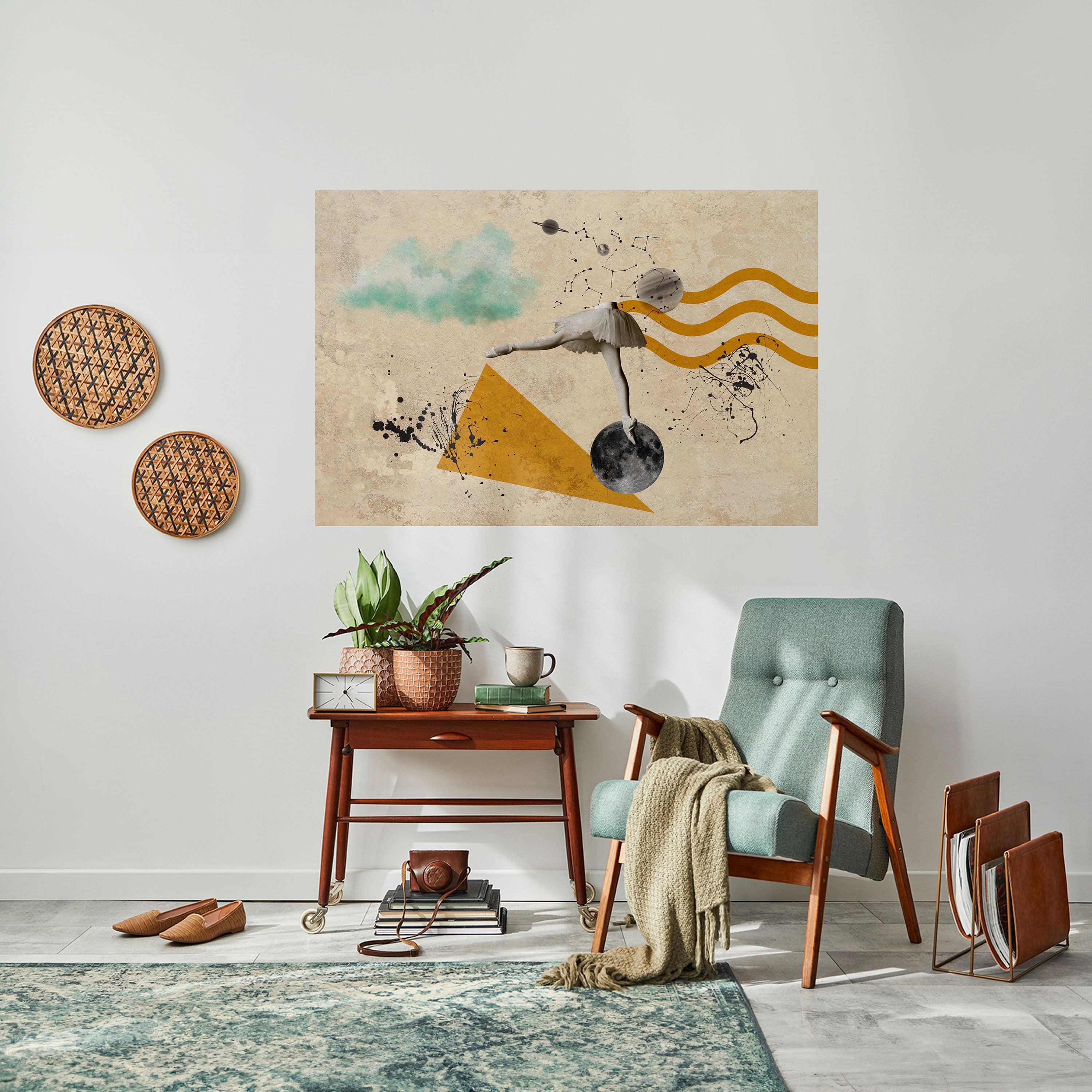 SHAPES OF BALLERINA Poster Horizontal Autocolante