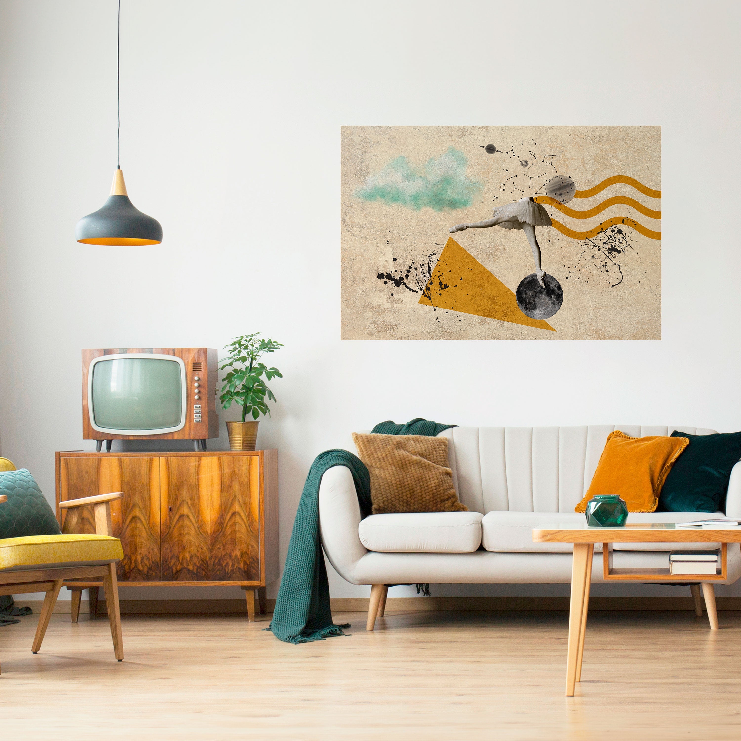 SHAPES OF BALLERINA Poster Horizontal Autocolante