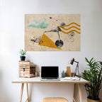 SHAPES OF BALLERINA Poster Horizontal Autocolante