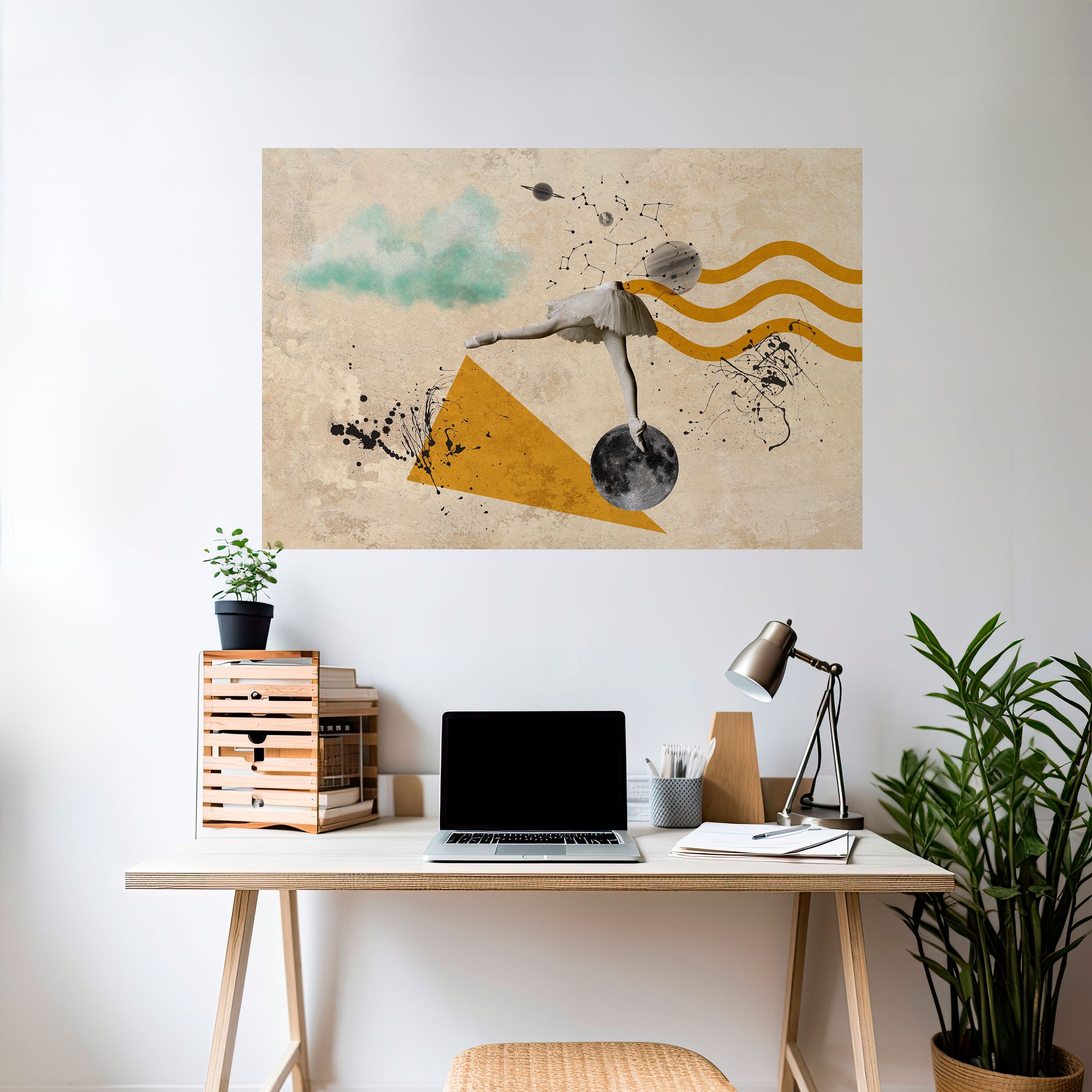 SHAPES OF BALLERINA Poster Horizontal Autocolante