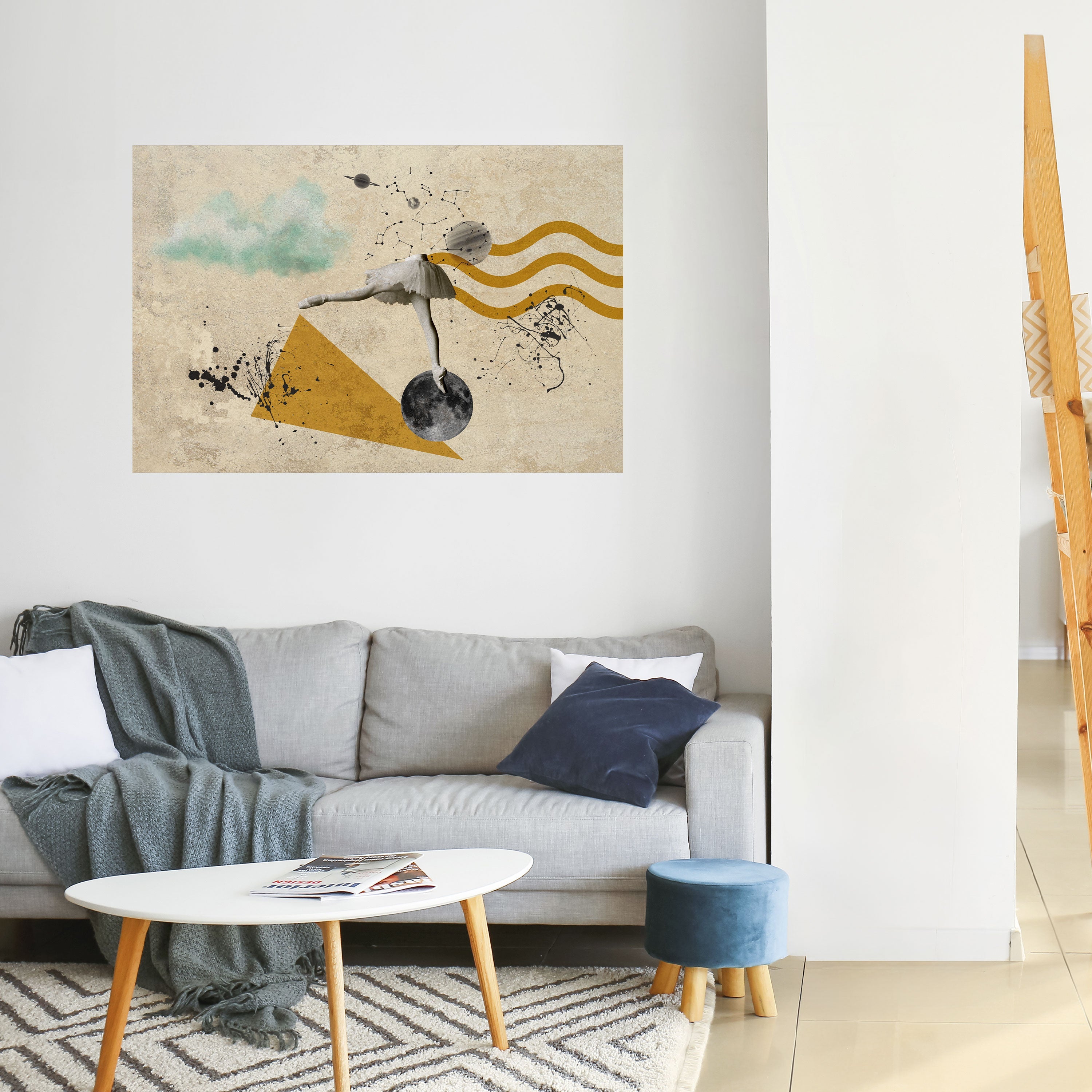 SHAPES OF BALLERINA Poster Horizontal Autocolante