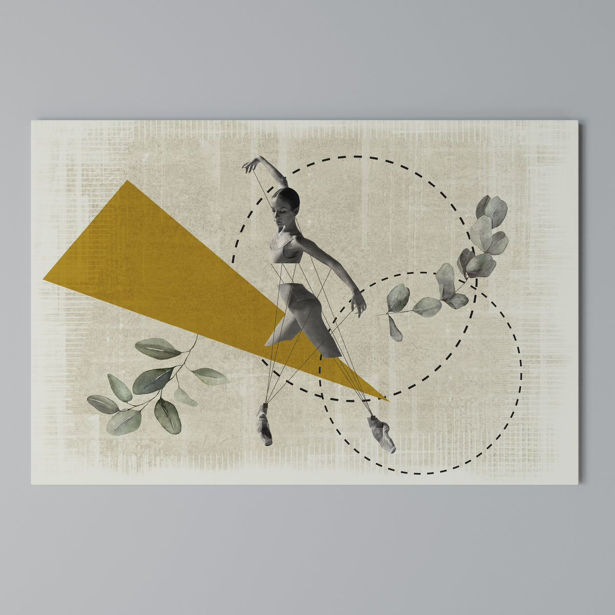 TRIANGLE MOVEMENT Horizontal Canvas Print
