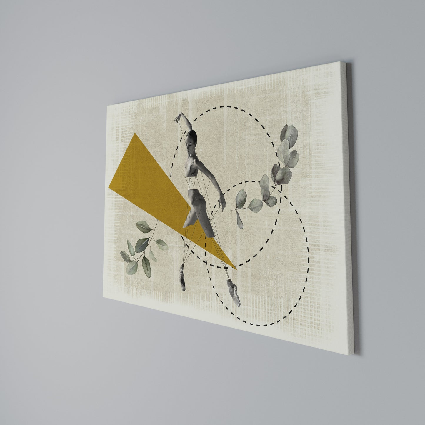 TRIANGLE MOVEMENT Horizontal Canvas Print