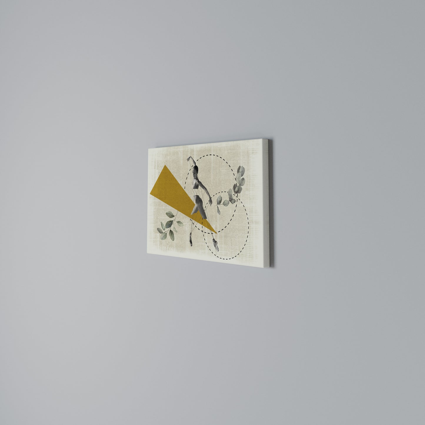TRIANGLE MOVEMENT Horizontal Canvas Print