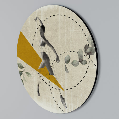 TRIANGLE MOVEMENT Arte de Parede Redonda