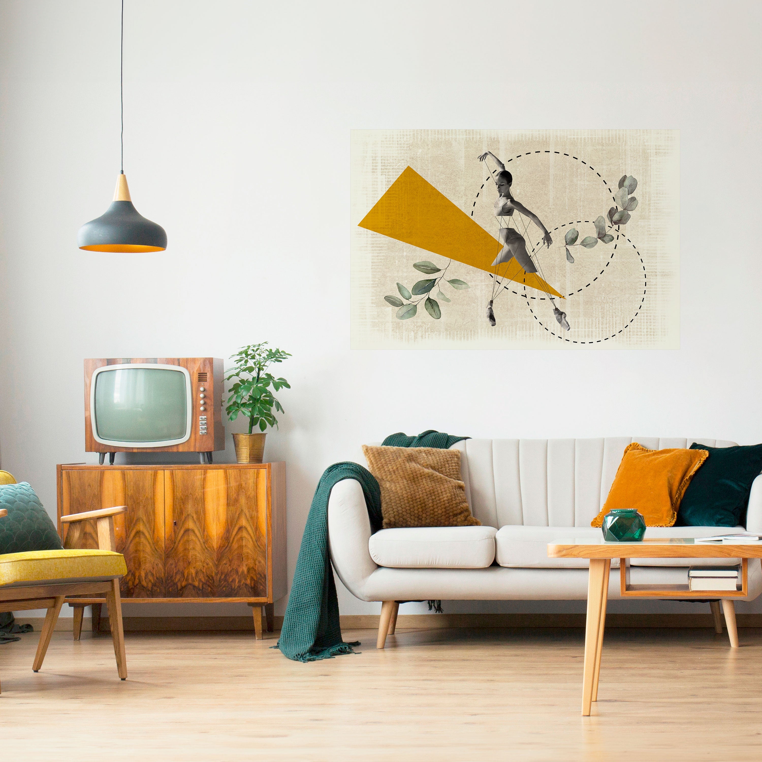 TRIANGLE MOVEMENT Poster Horizontal Autocolante