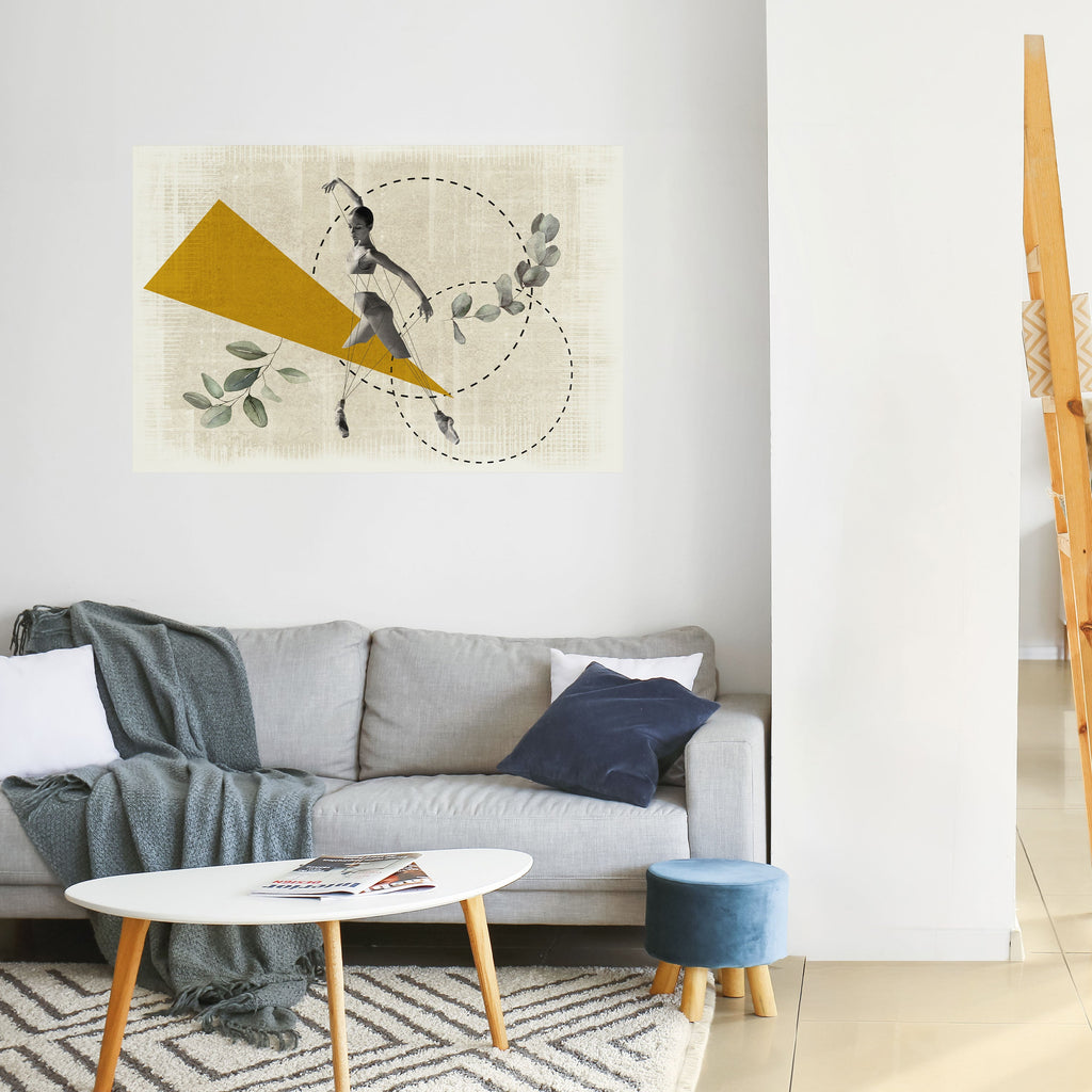 TRIANGLE MOVEMENT Poster Horizontal Autocolante