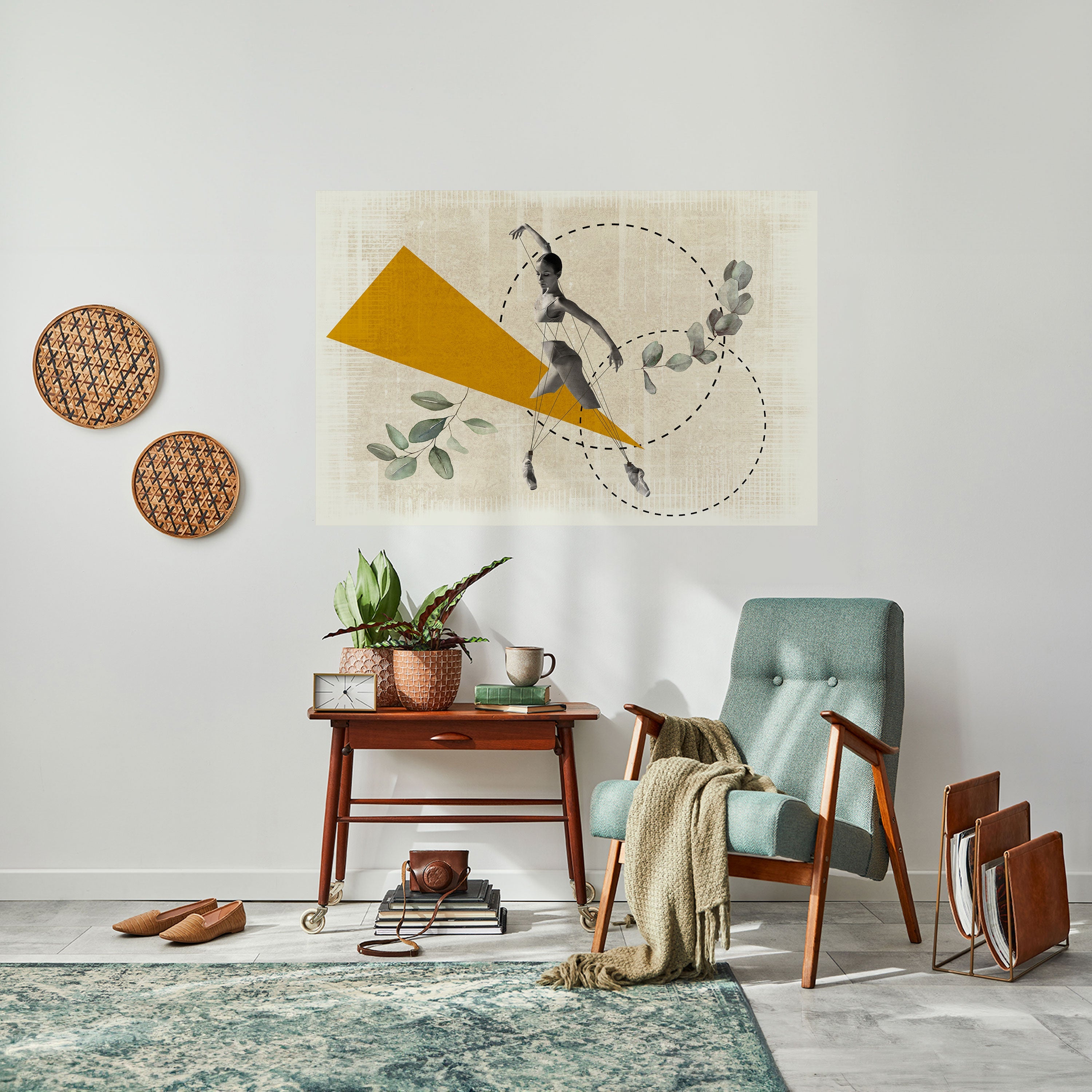 TRIANGLE MOVEMENT Poster Horizontal Autocolante