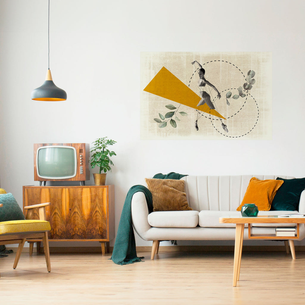 TRIANGLE MOVEMENT Poster Horizontal Autocolante