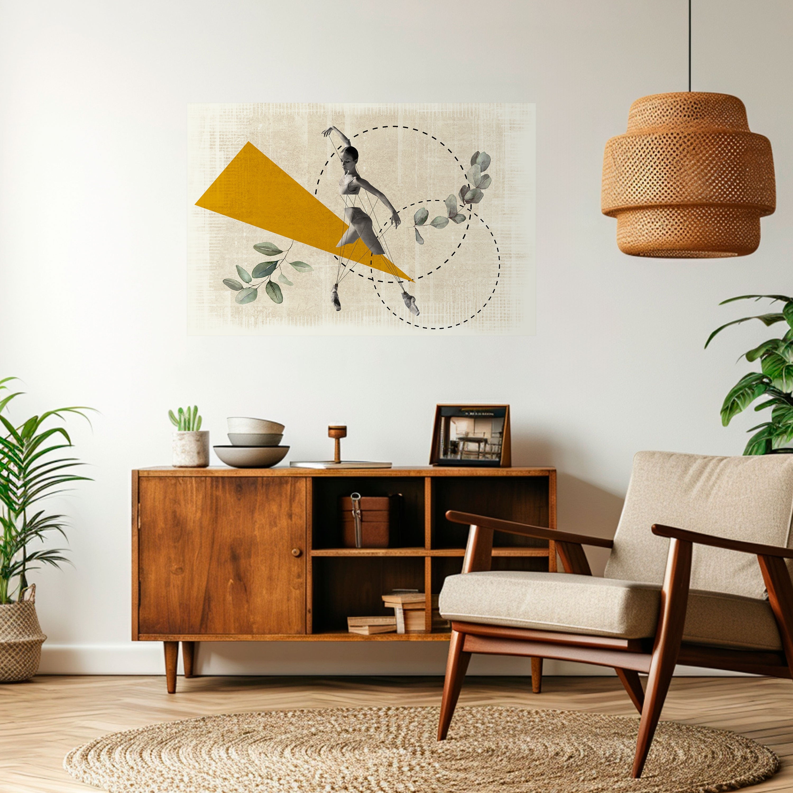 TRIANGLE MOVEMENT Poster Horizontal Autocolante