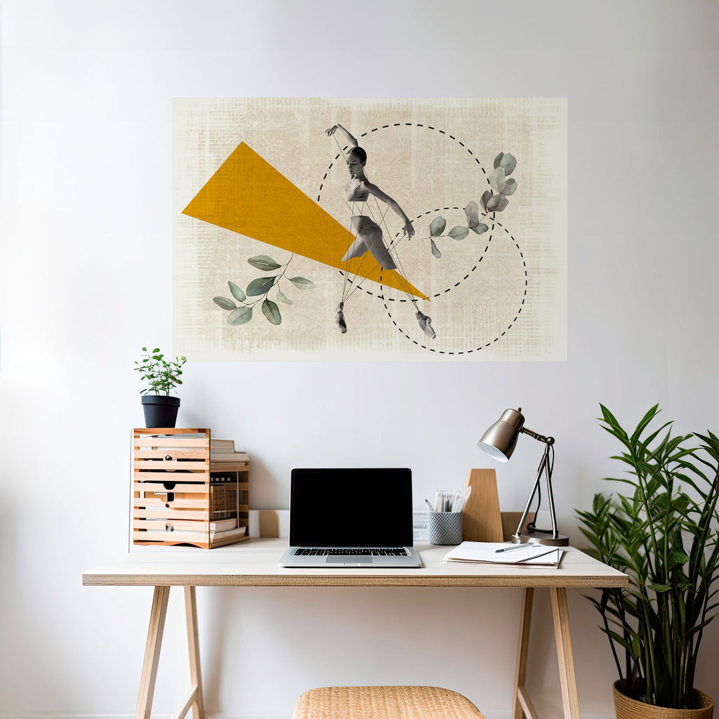 TRIANGLE MOVEMENT Poster Horizontal Autocolante