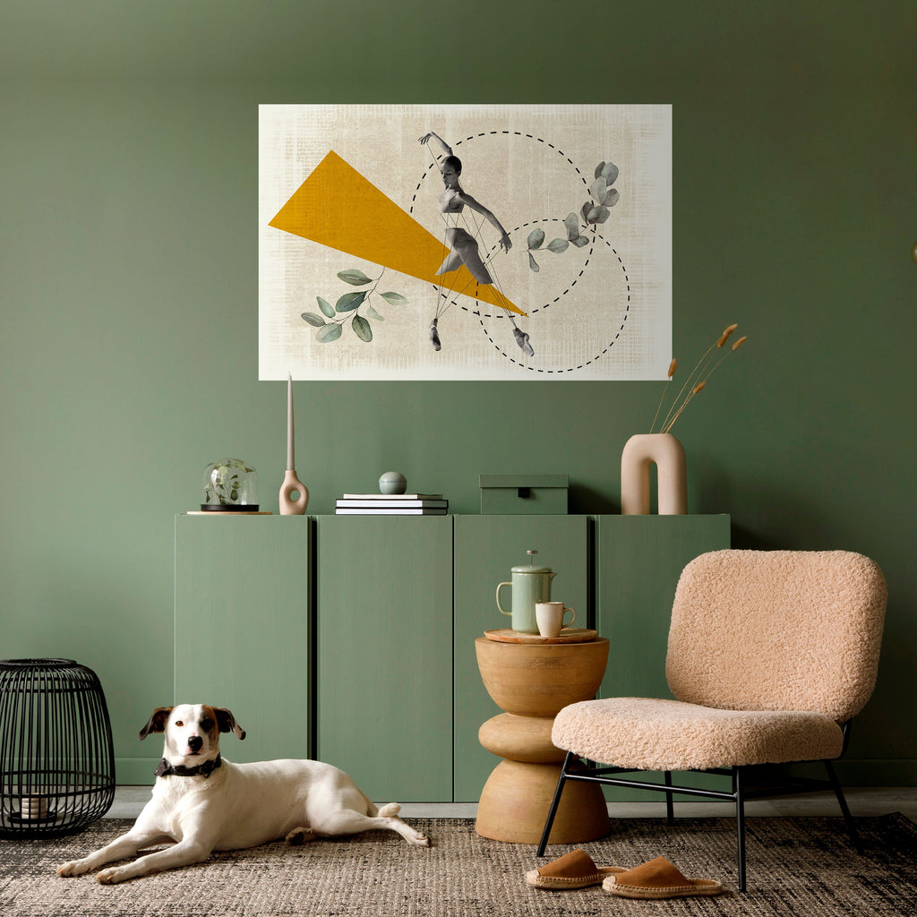 TRIANGLE MOVEMENT Poster Horizontal Autocolante