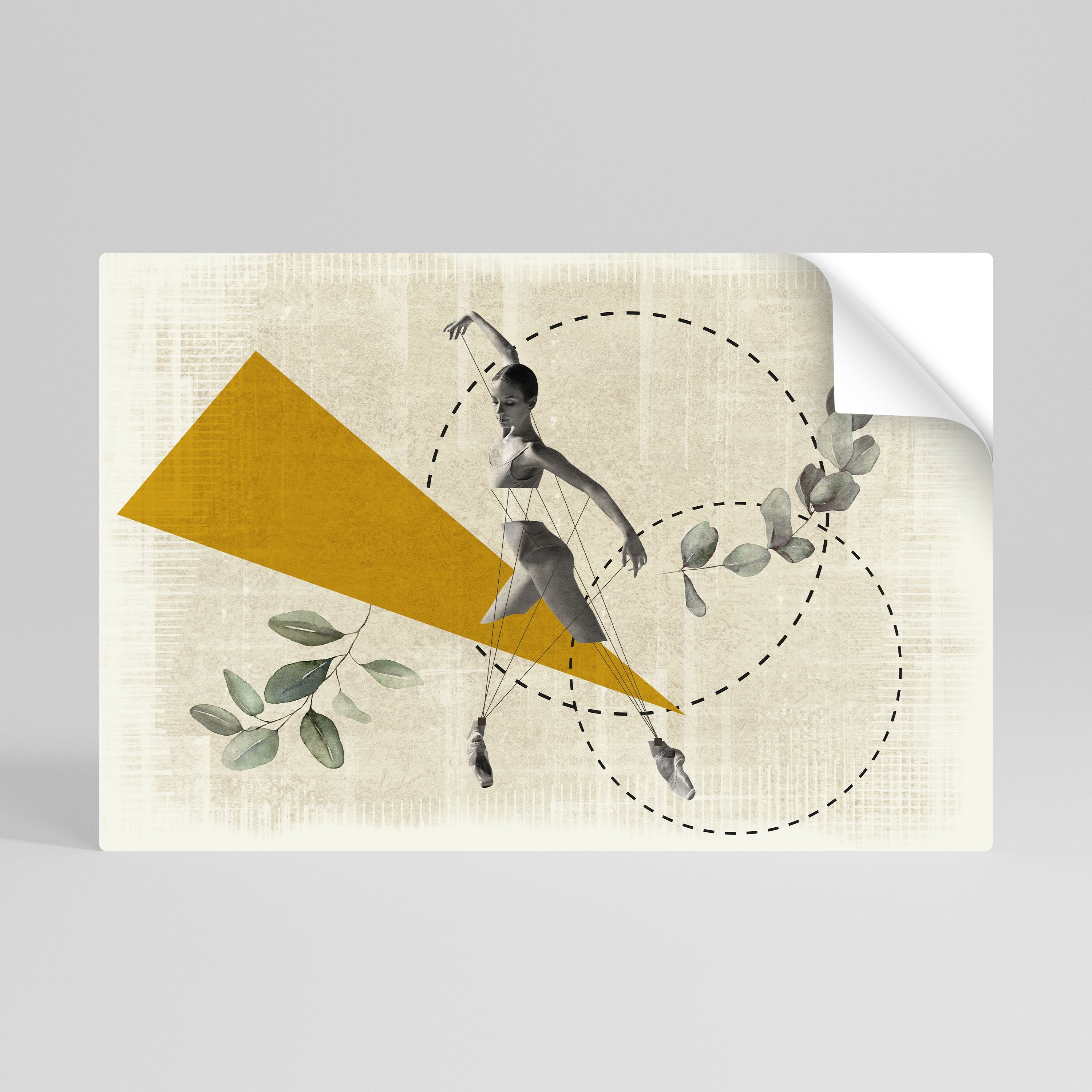 TRIANGLE MOVEMENT Poster Horizontal Autocolante