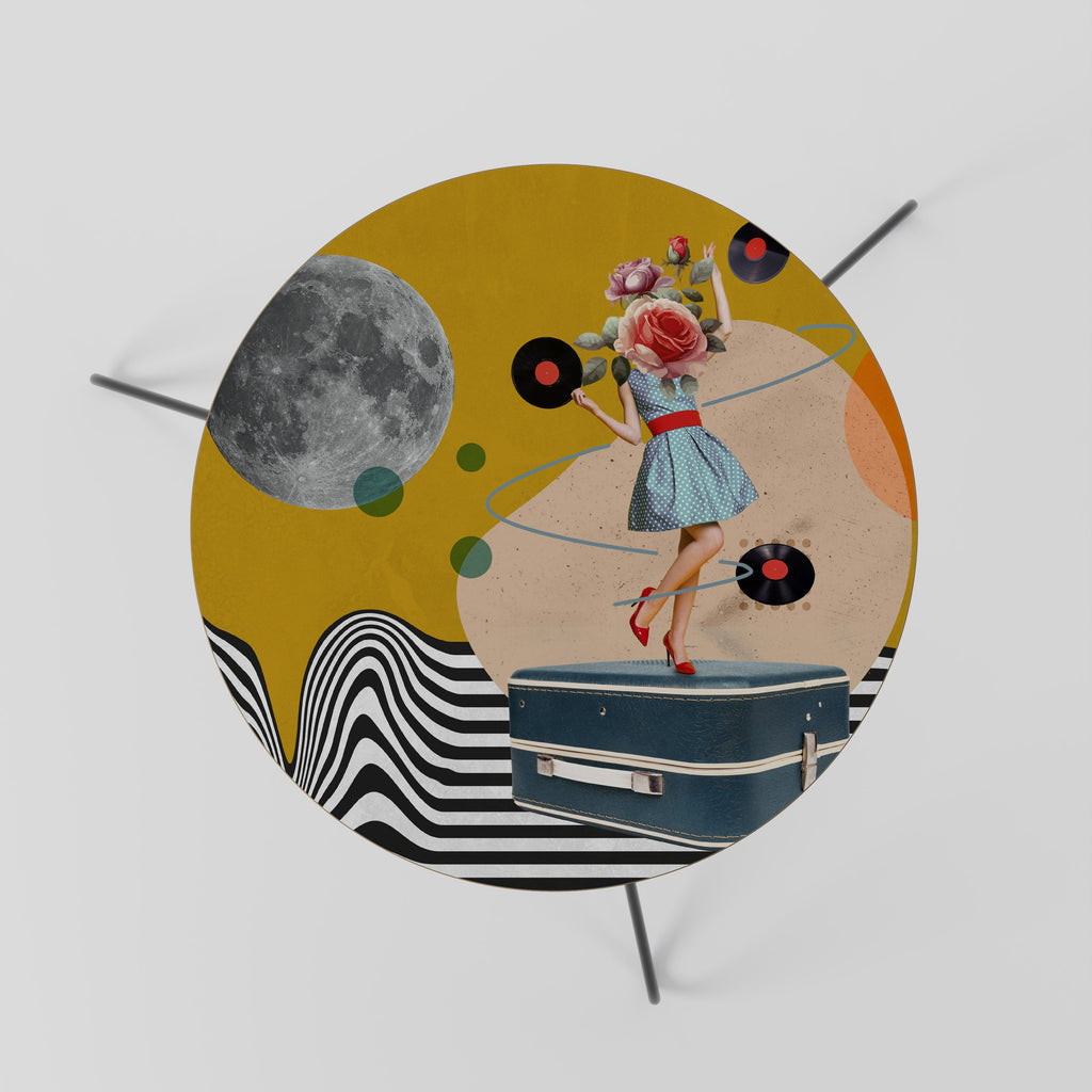 VINYL RETROSPECTION Mesa de Centro 60