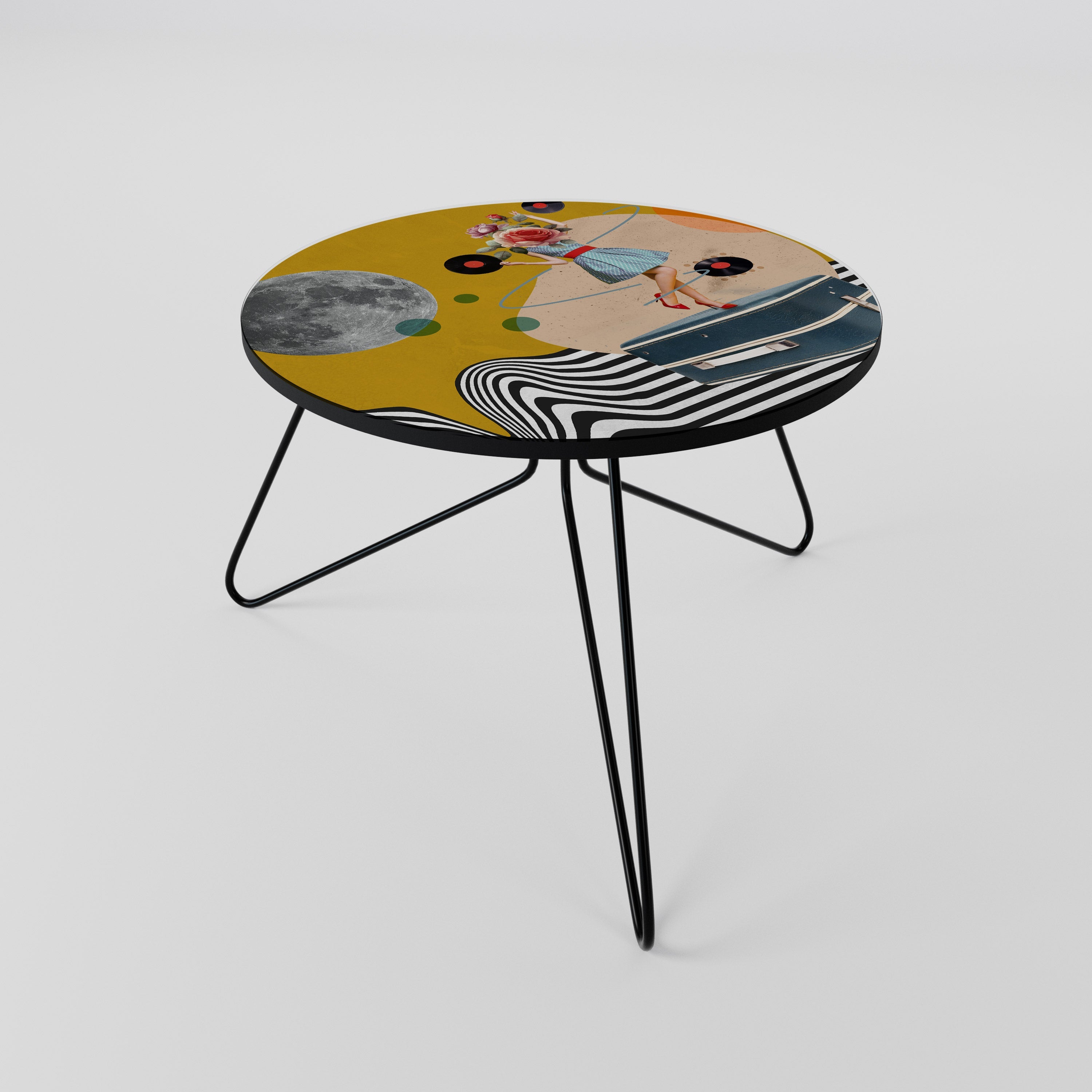 VINYL RETROSPECTION Mesa de Centro 60