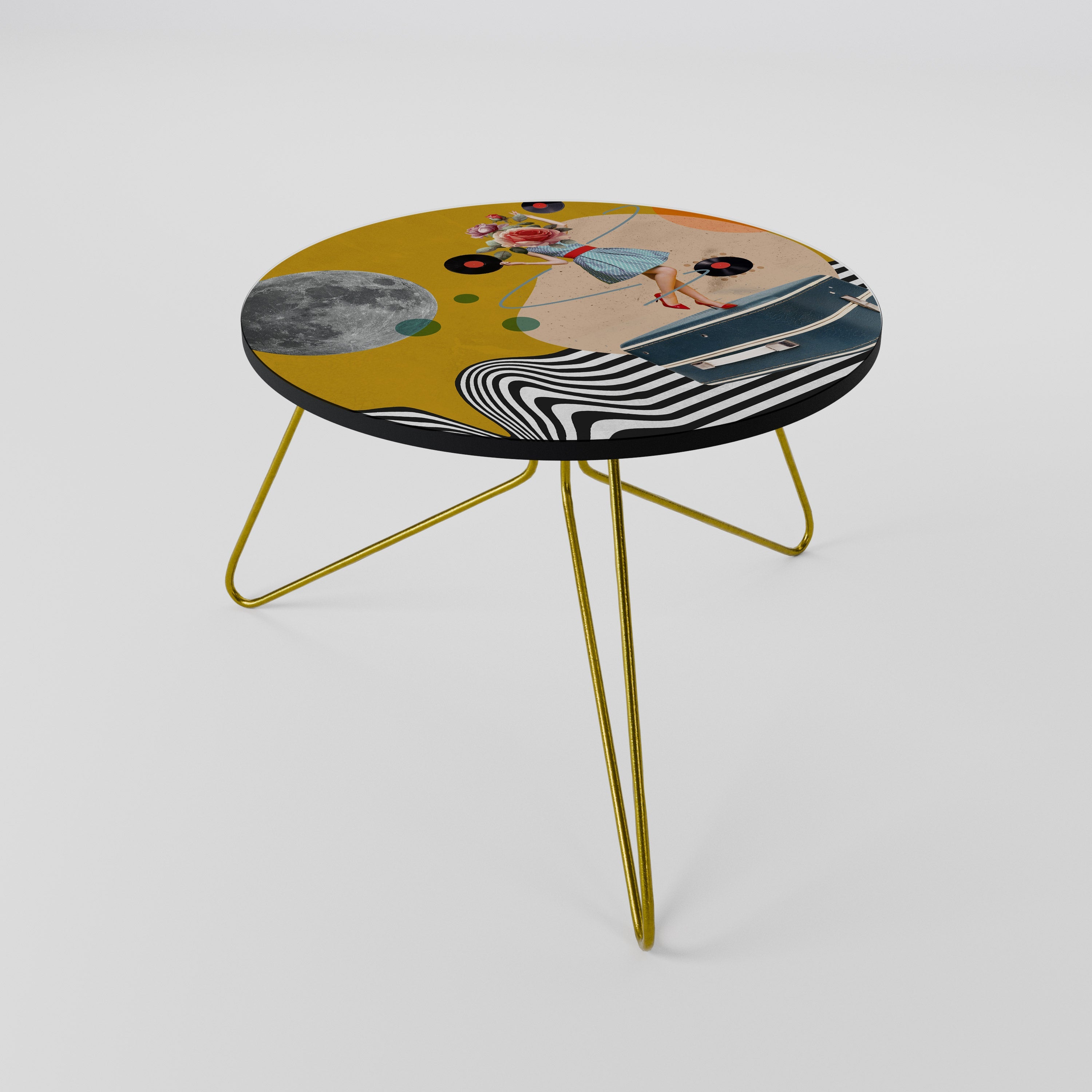 VINYL RETROSPECTION Mesa de Centro 60