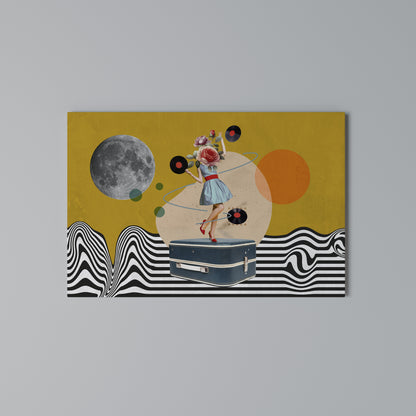 VINYL RETROSPECTION Horizontal Canvas Print