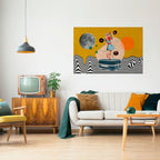 VINYL RETROSPECTION Poster Horizontal Autocolante