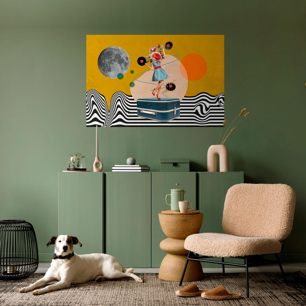 VINYL RETROSPECTION Poster Horizontal Autocolante