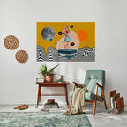 VINYL RETROSPECTION Poster Horizontal Autocolante