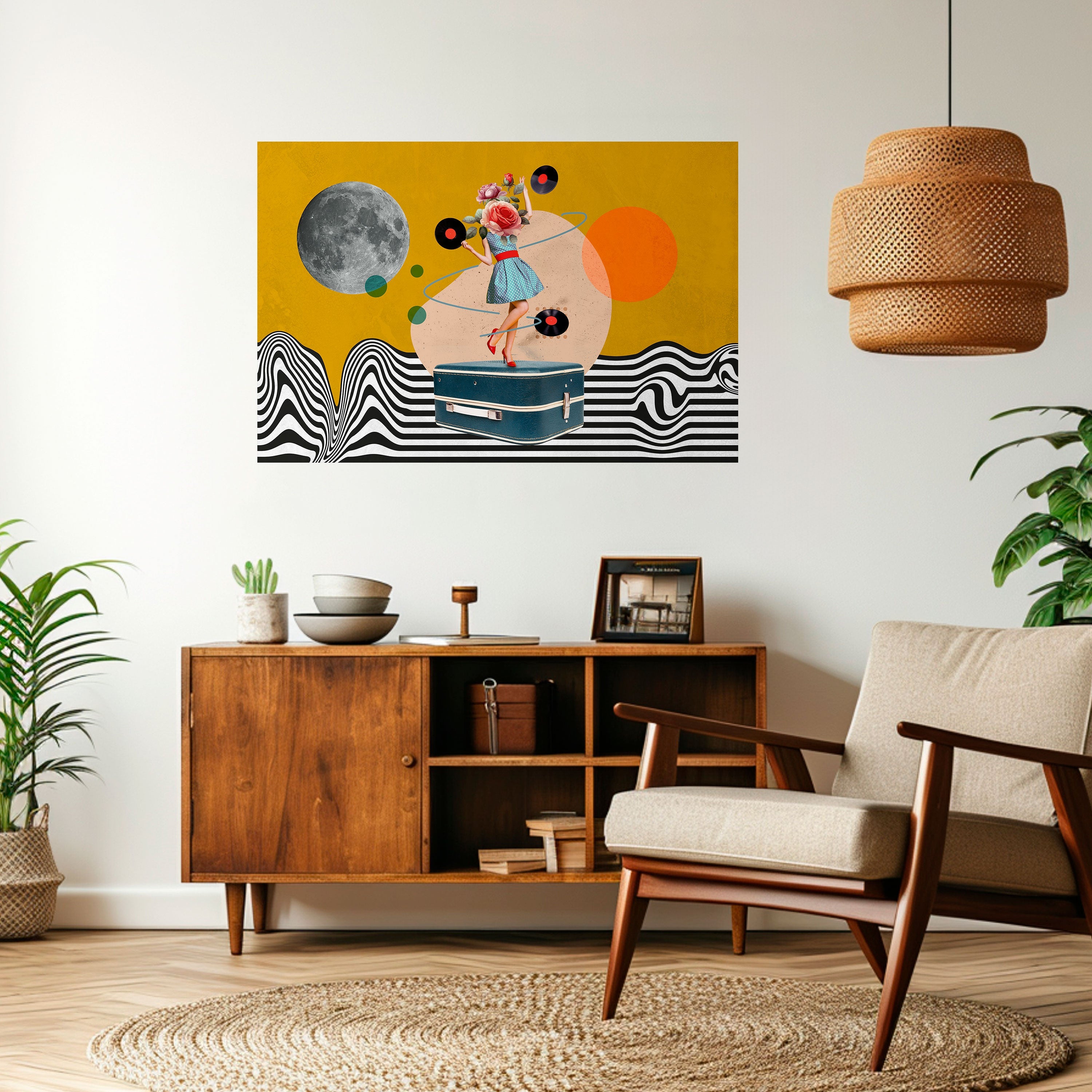 VINYL RETROSPECTION Poster Horizontal Autocolante