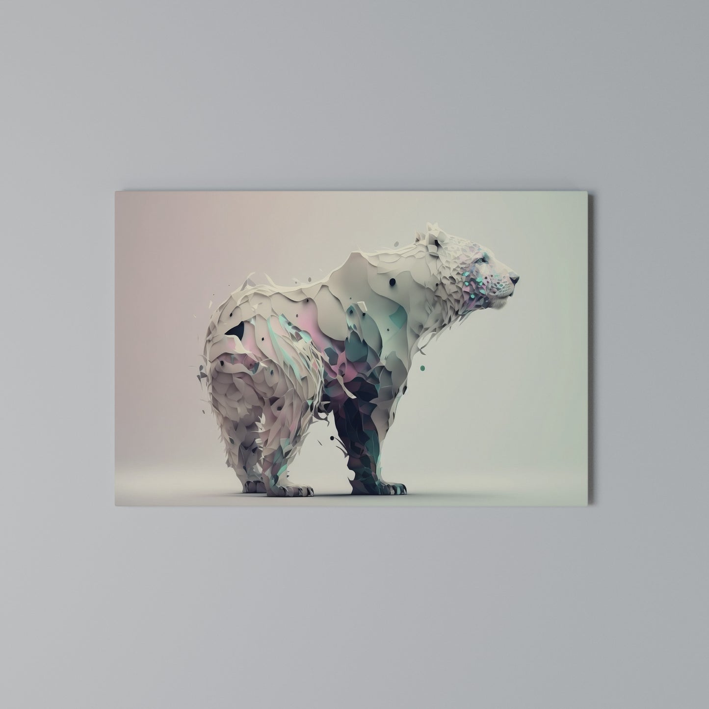 FUTURISTIC BEAR Horizontal Canvas Print