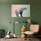 FUTURISTIC BEAR Poster Horizontal Autocolante