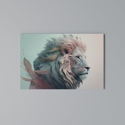LUMINOUS LION MAJESTY Horizontal Canvas Print
