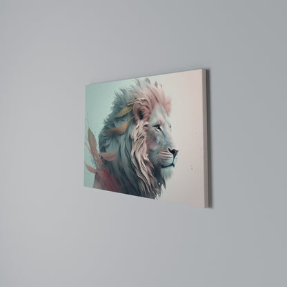 LUMINOUS LION MAJESTY Horizontal Canvas Print