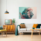 LUMINOUS LION MAJESTY Poster Horizontal Autocolante