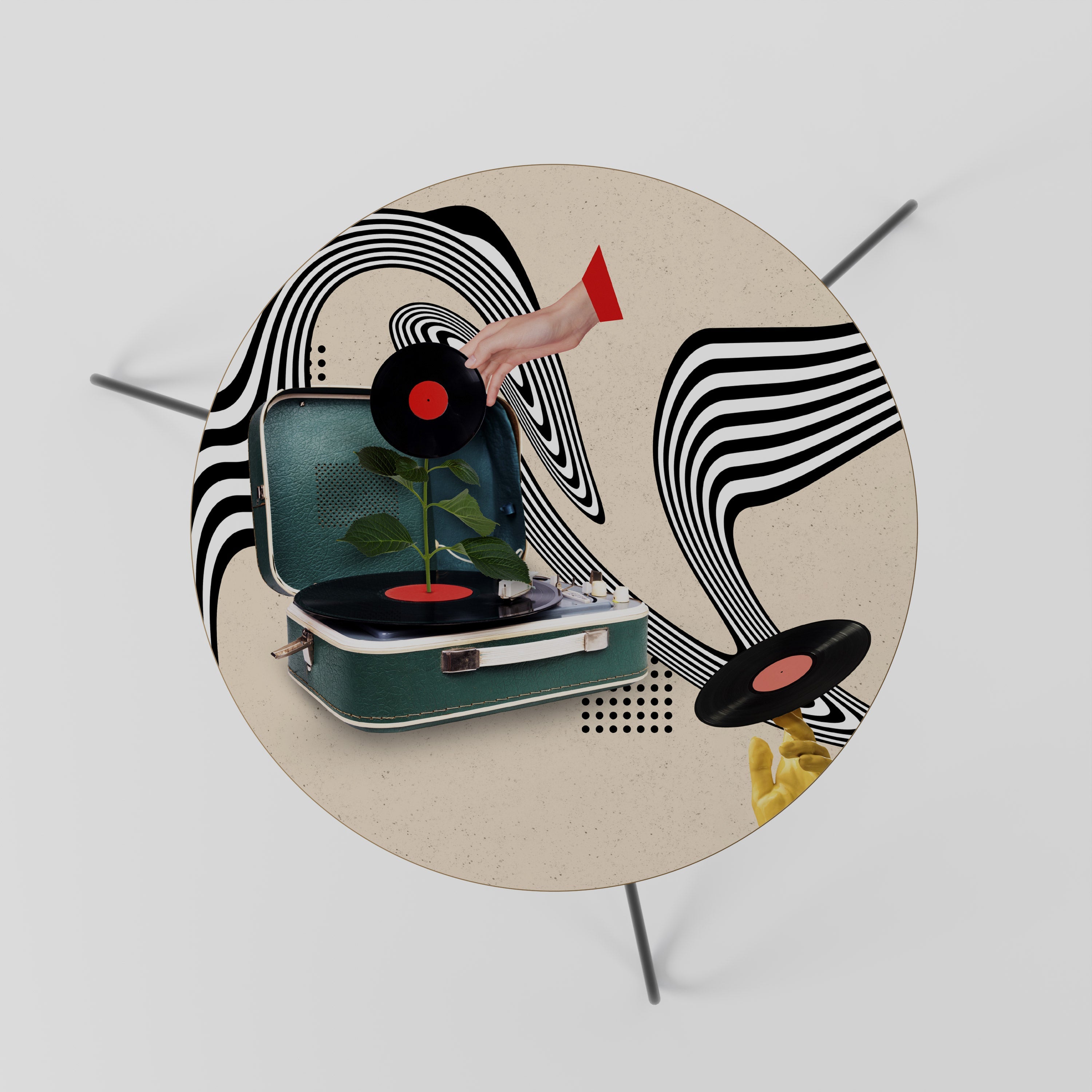 VINYL VARIATION Mesa de Centro 60