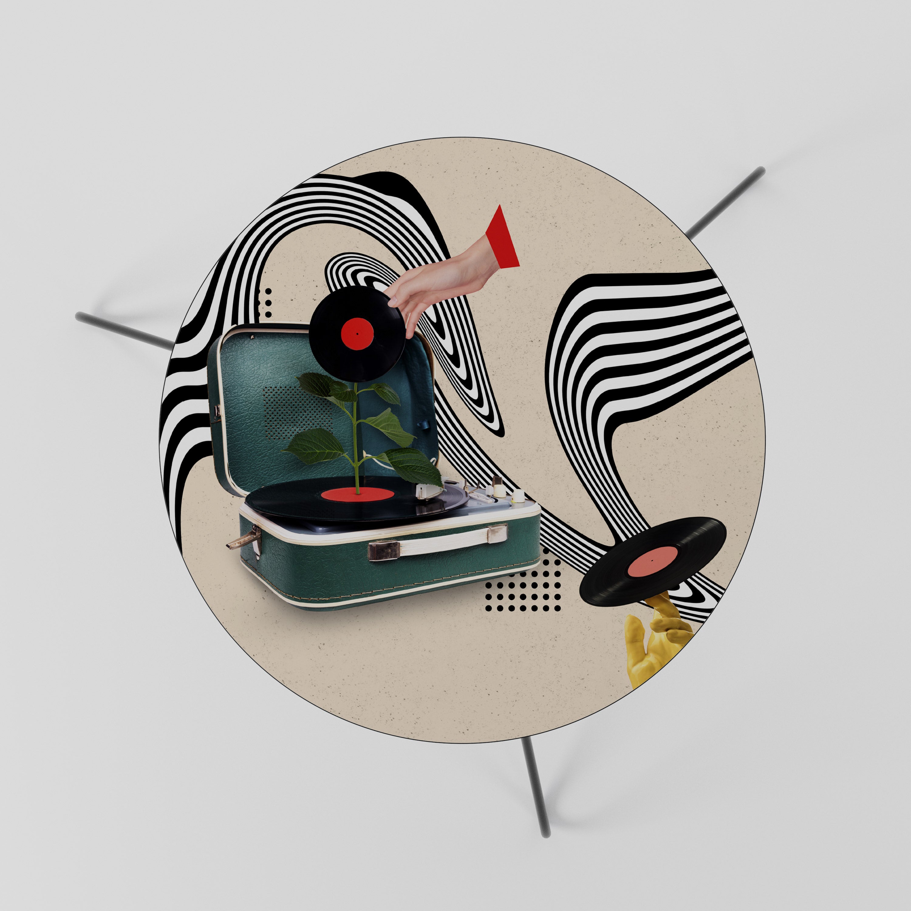 VINYL VARIATION Mesa de Centro 60