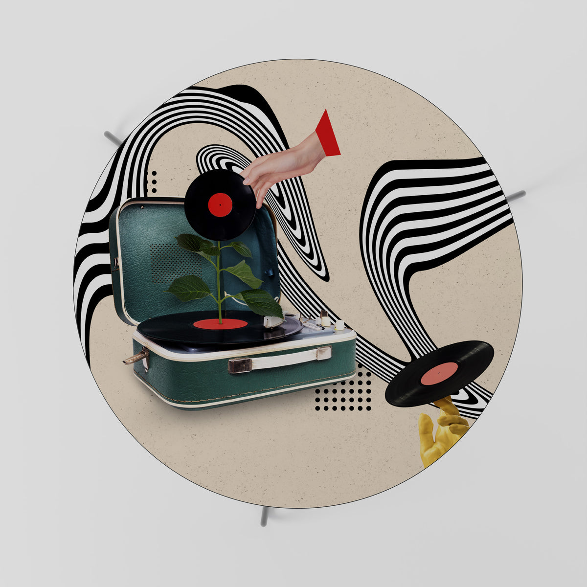 VINYL VARIATION Mesa de Centro