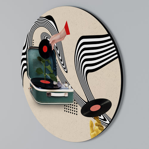 VINYL VARIATION Arte de Parede Redonda
