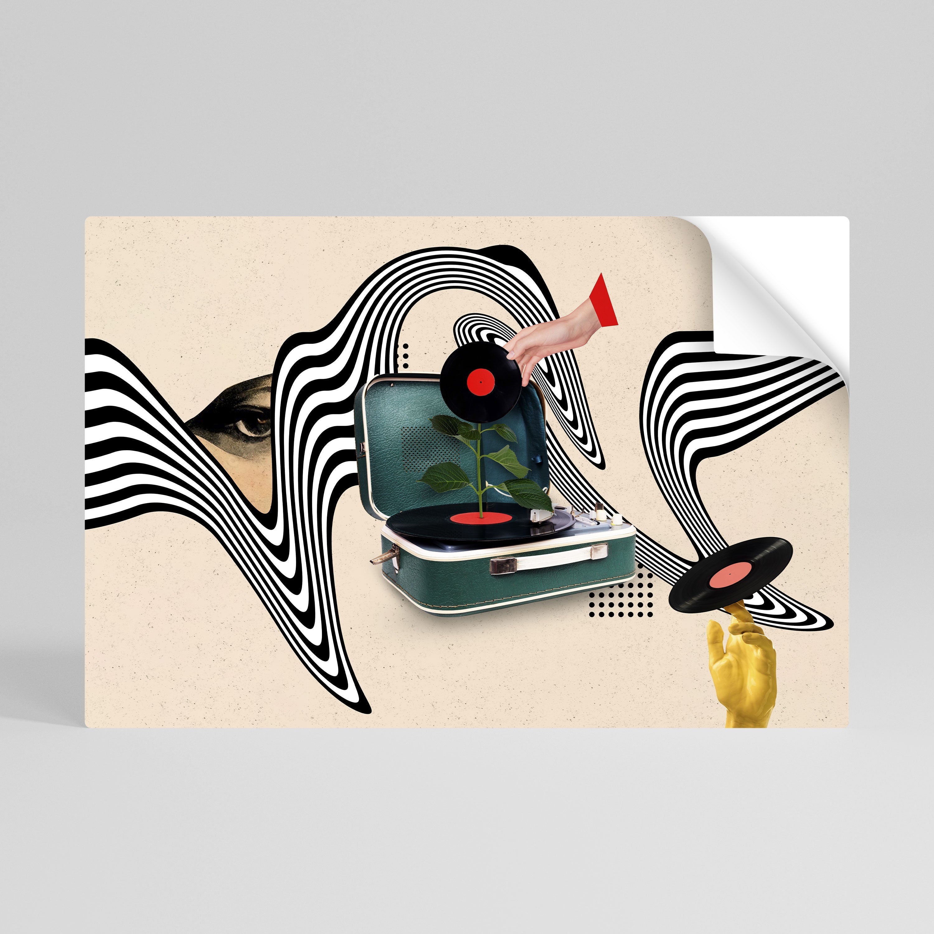 VINYL VARIATION Poster Horizontal Autocolante