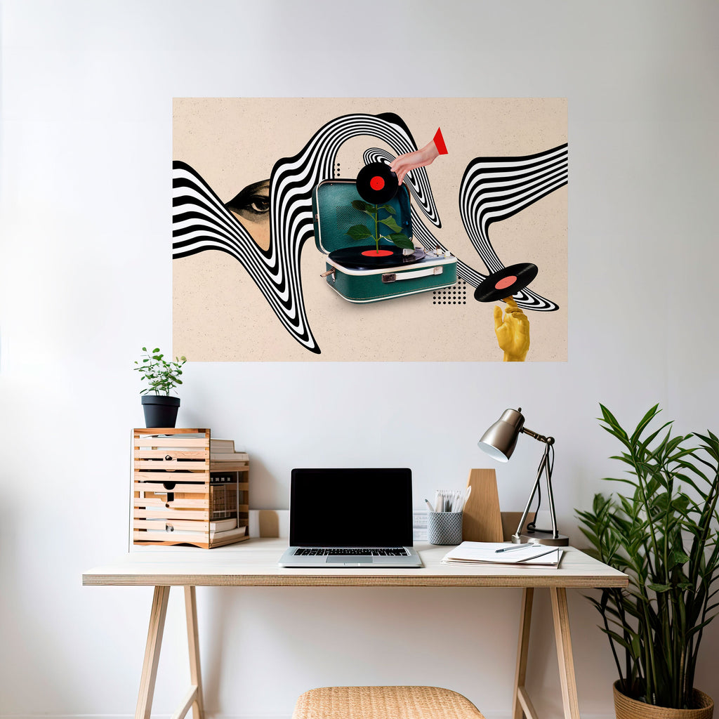 VINYL VARIATION Poster Horizontal Autocolante