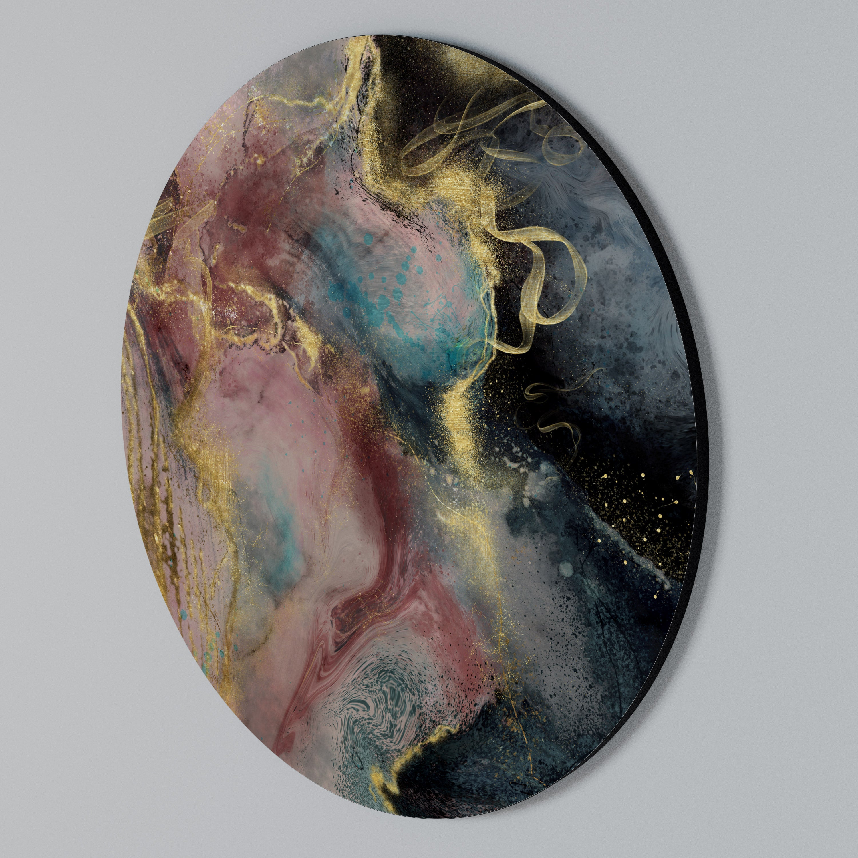 EARTHY MARBLE Arte de Parede Redonda