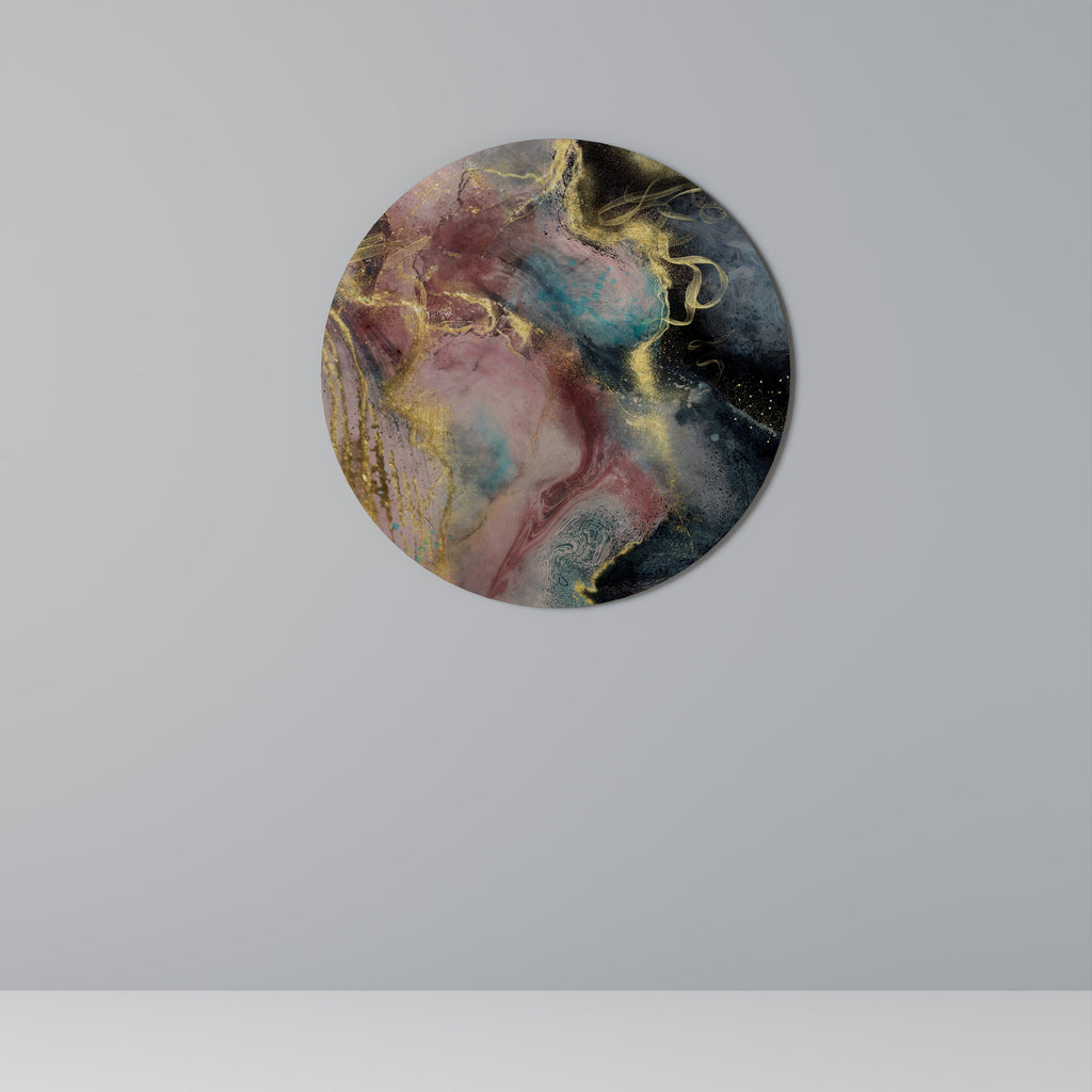 EARTHY MARBLE Quadro Redondo Decorativo