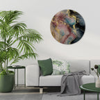 EARTHY MARBLE Quadro Redondo Decorativo