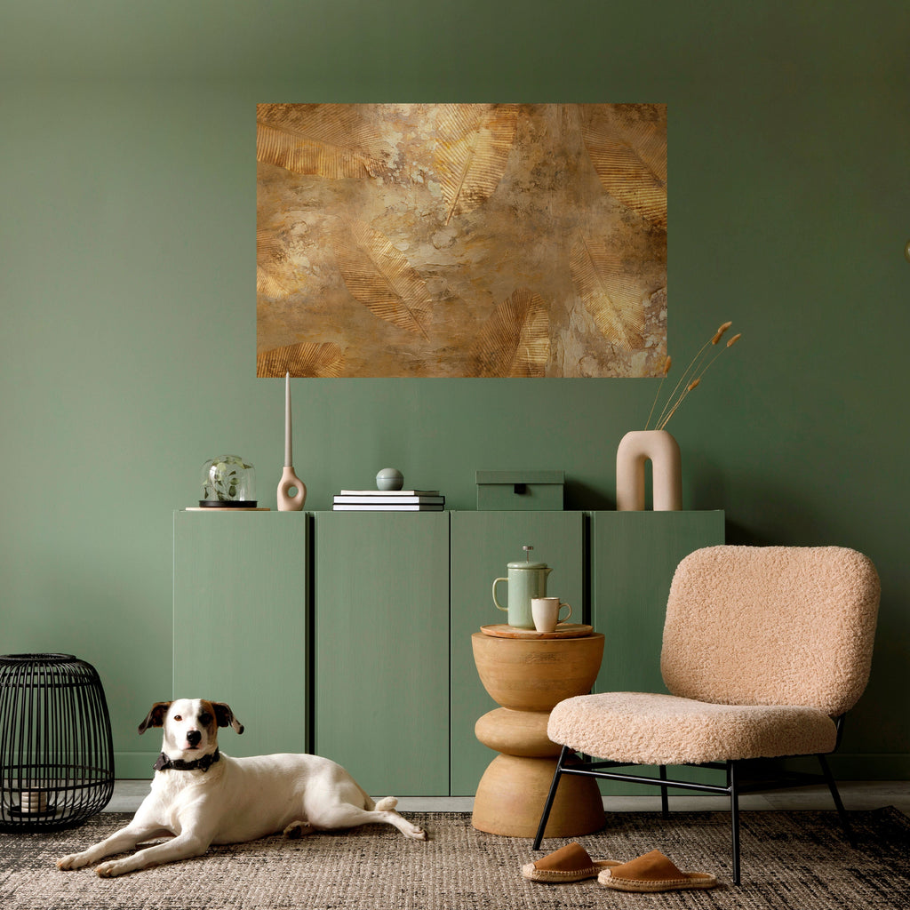 GILDED LEAF CASCADE Poster Horizontal Autocolante