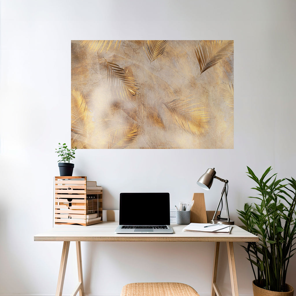 LEAVES OF SPLENDOR Poster Horizontal Autocolante