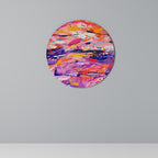 EXPRESSIVE ECHOES Quadro Redondo Decorativo